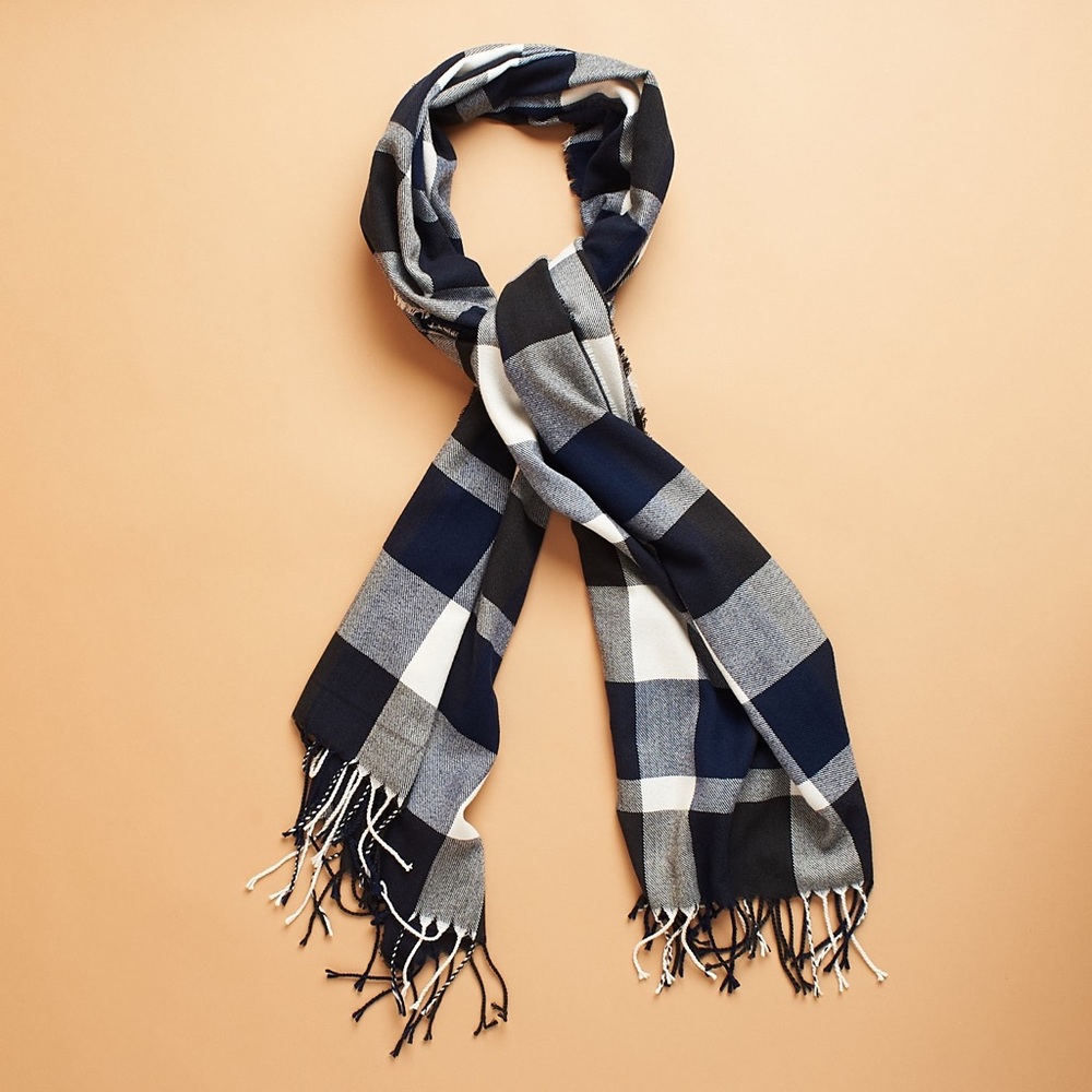 Plush Ultra Soft Fleece Plaid Scarf